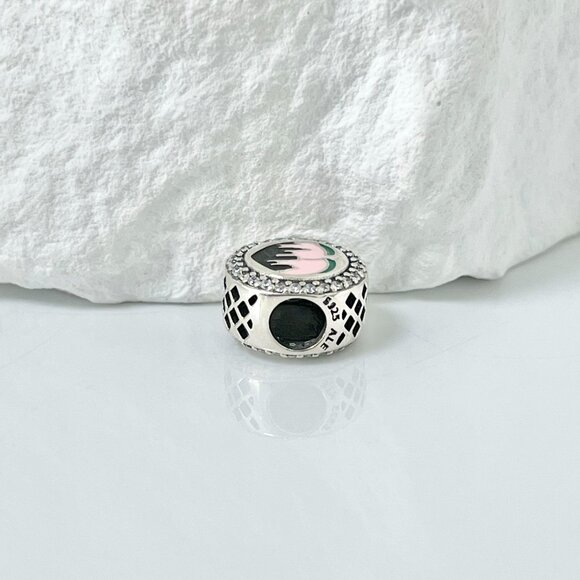 Pandora Atlanta Georgia Peach Charm S925 Silver Bead Charm - Picture 3 of 3